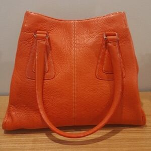 Durable handbag, orange